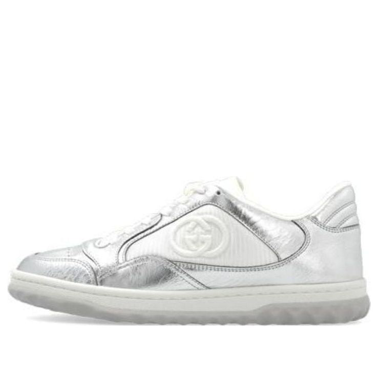 (WMNS) Gucci Mac80 Embroidered Sneakers 'White Silver' 750834-AACA9-8141