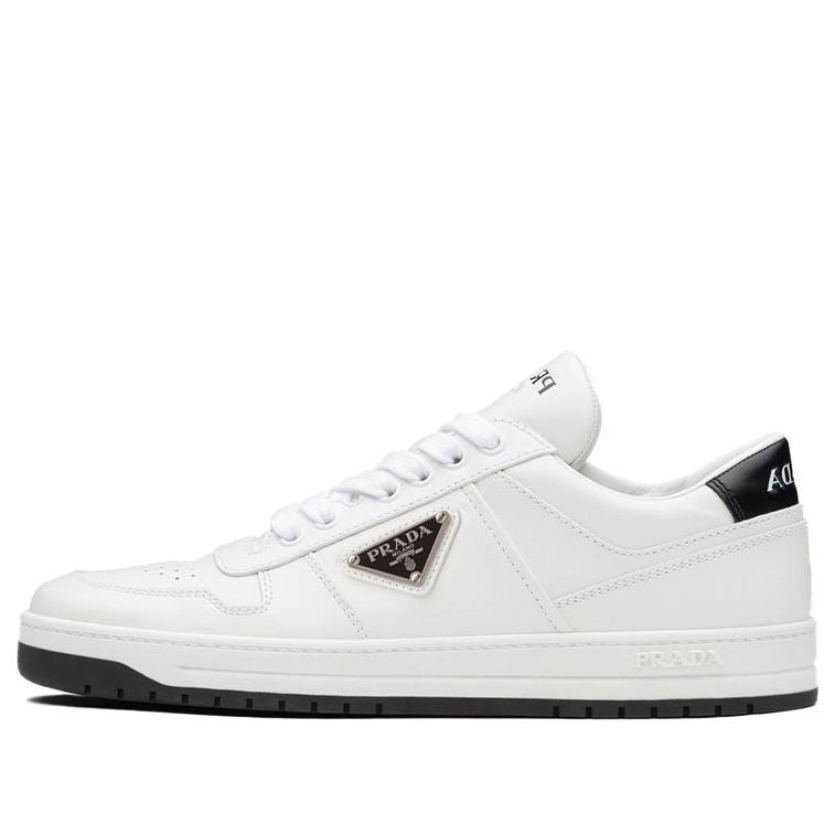 (WMNS) PRADA Downtown Perforated Leather Sneakers 'White Black' 1E792M_3LJ6_F0964_F_030