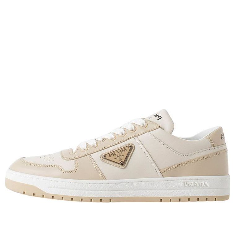 (WMNS) PRADA Downtown Leather Sneakers 'Beige' 1E792M_3LMS_F03FW_F_030