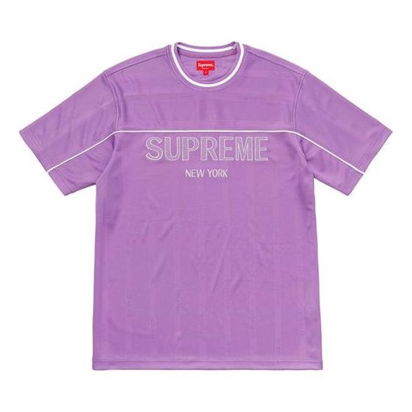 Supreme SS18 Dazzle Warm Up Top Light Purple Tee SUP-SS18-0026