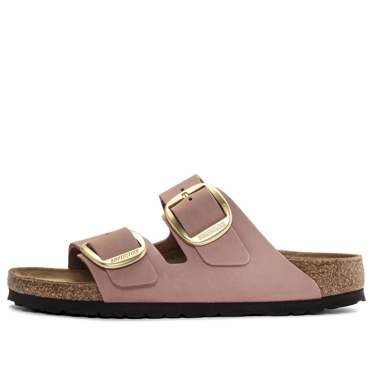 (WMNS) Birkenstock Arizona Big Buckle Nubuck Leather Narrow Fit Sandals 'Old Rose' 1024074