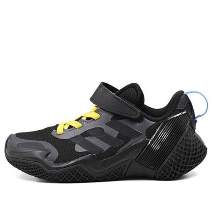 (GS) adidas 4uture Running Shoes 'Black Blue Yellow' HP3069