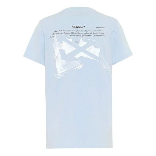 (WMNS) Off-White Arrows Sketch Printed Short Sleeve OWAA049R20B070433301