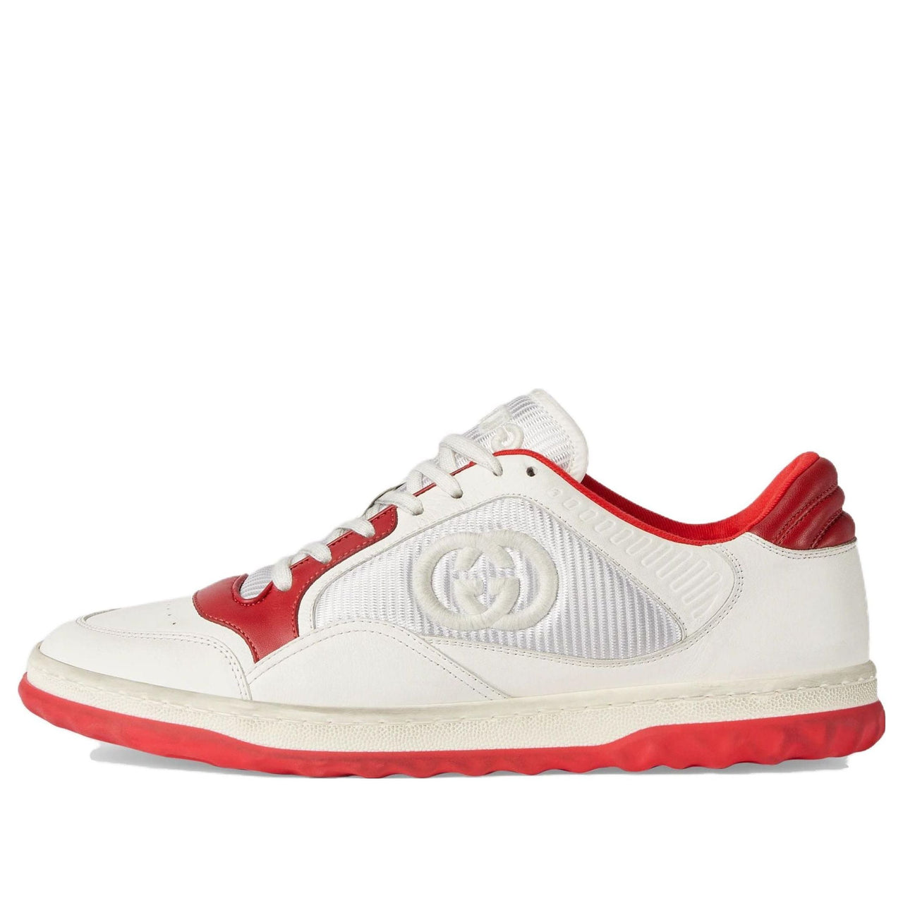 Gucci Mac80 Embroidered Sneakers 'White Red' 749896-AAB79-9150