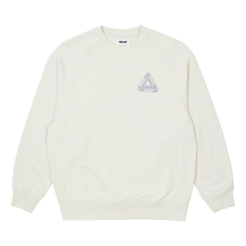 Palace Tri-Ferg Slub Crew 'Cream White' P23CS141