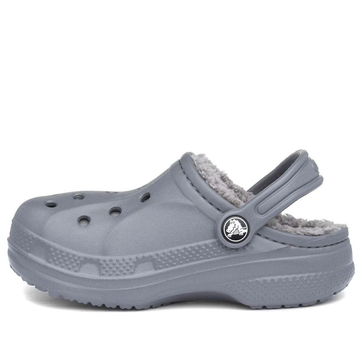 (GS) Crocs Baya Lined Clogs 'Charcoal' 207500-00Q