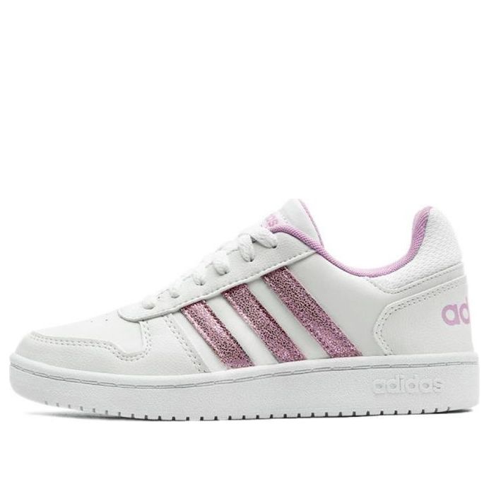 (GS) adidas adidas Hoops 2.0 J 'White Clear Lilac' FY8914