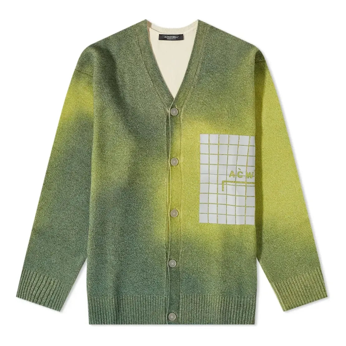 A-COLD-WALL* Gradient Cardigan Sweaters 'Olive' ACWMK066OLIVE