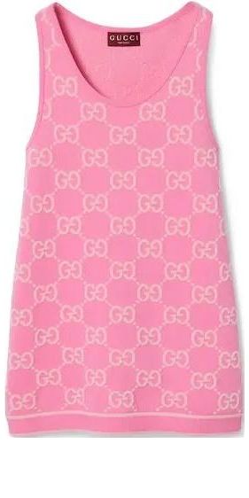 (WMNS) Gucci GG Cotton Jacquard Dress 'Pink Light Pink' 786403-XKD28-5447