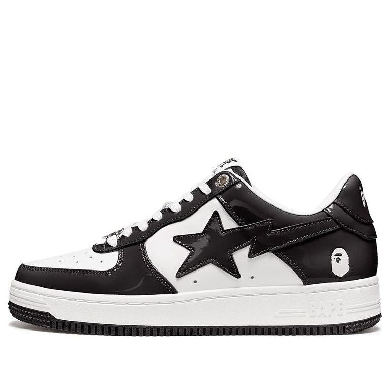 A BATHING APE Bape Sta Low 'Black White' BAPE-COLLEGE-BLACK