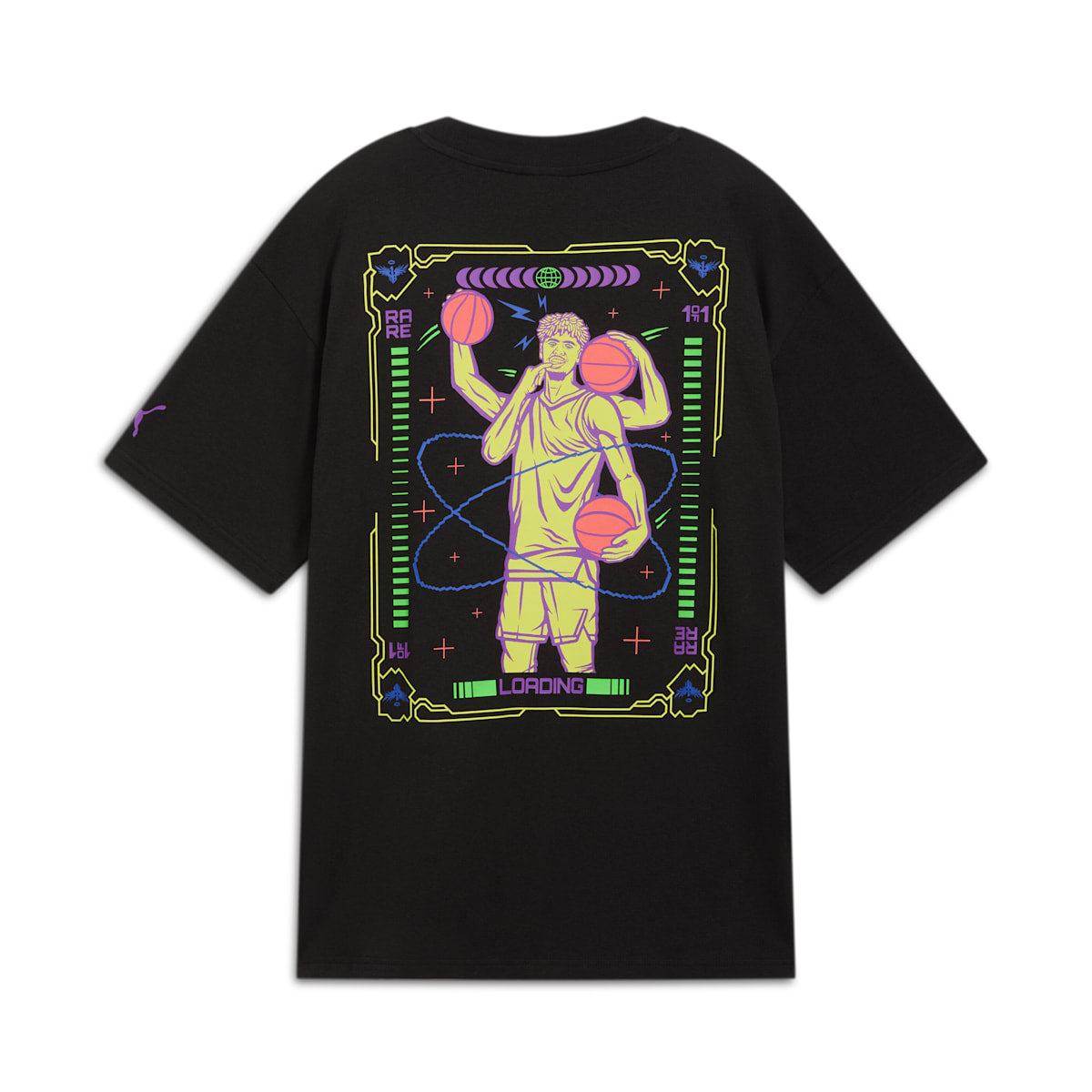 PUMA x MELO SPARK Basketball T-shirt 'Black' 627742-01