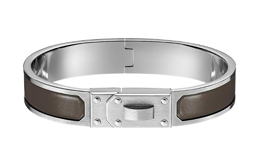 HERMES Bangles Men Silver