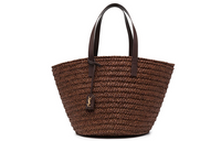SAINT LAURENT Cow Leather Handbag Women's Brown