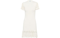 PRADA Short-Sleeved Dresses Women's White