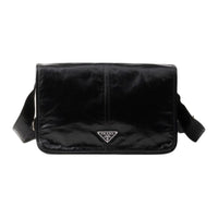 PRADA Leather Crossbody Bag, Shoulder Bag Regular Men's Black