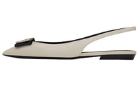SAINT LAURENT Pointed-toe Slingback Ballerina Shoes