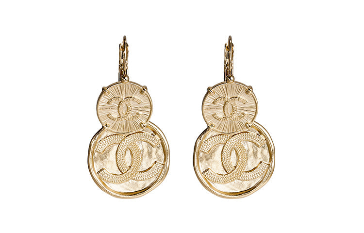 CHANEL Earrings Women's Gold
