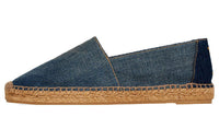 SAINT LAURENT Logo-embroidered Denim Espadrilles