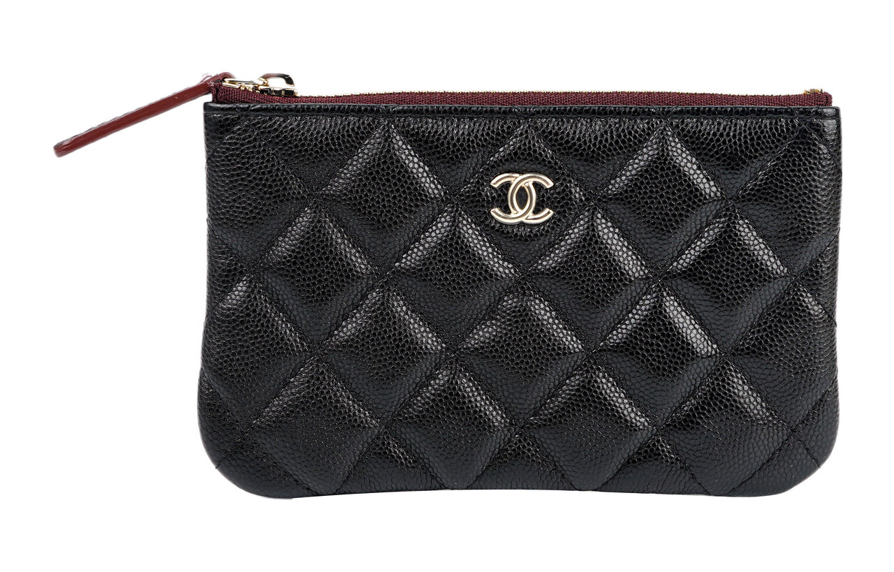 CHANEL Classic Mini Zipped Pouch Black A82365