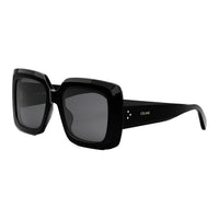 CELINE Acetate Square Sunglasses Unisex Black