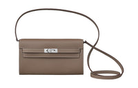 HERMES Kelly To Go Epsom Leather Shoulder Bag Crossbody Bag Women's 18 Elephant Gray