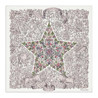 DIOR Mulberry Silk Silk Scarves Women's Pink