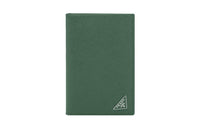 PRADA Leather Card Holder Men's Emerald Green