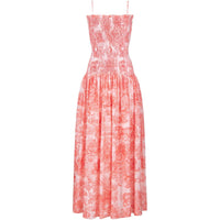 DIOR FW24 Slip Dresses Women's Coral Red