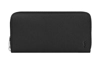 SAINT LAURENT CASSANDRE Grained Calfskin Wallet Men's Black