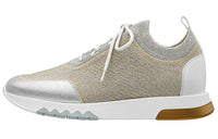 HERMES Addict Low Top Casual Shoes Women's Silver Gray