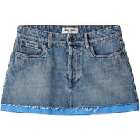 MIU MIU Denim Mini Skirt