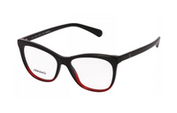 CHANEL Resin Irregular Shape Eyeglass Frames Women's Black