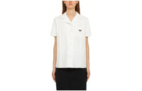 PRADA Triangle Logo Plaque Buttoned Shirt