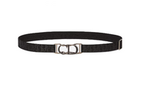 DIOR Logo Identification Belt Men's Black Width: 2.5CM
