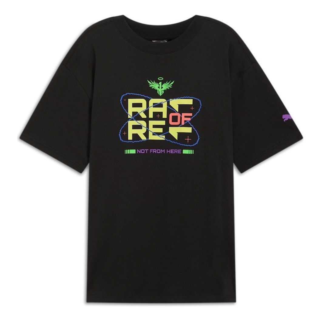 PUMA x MELO SPARK Basketball T-shirt 'Black' 627742-01