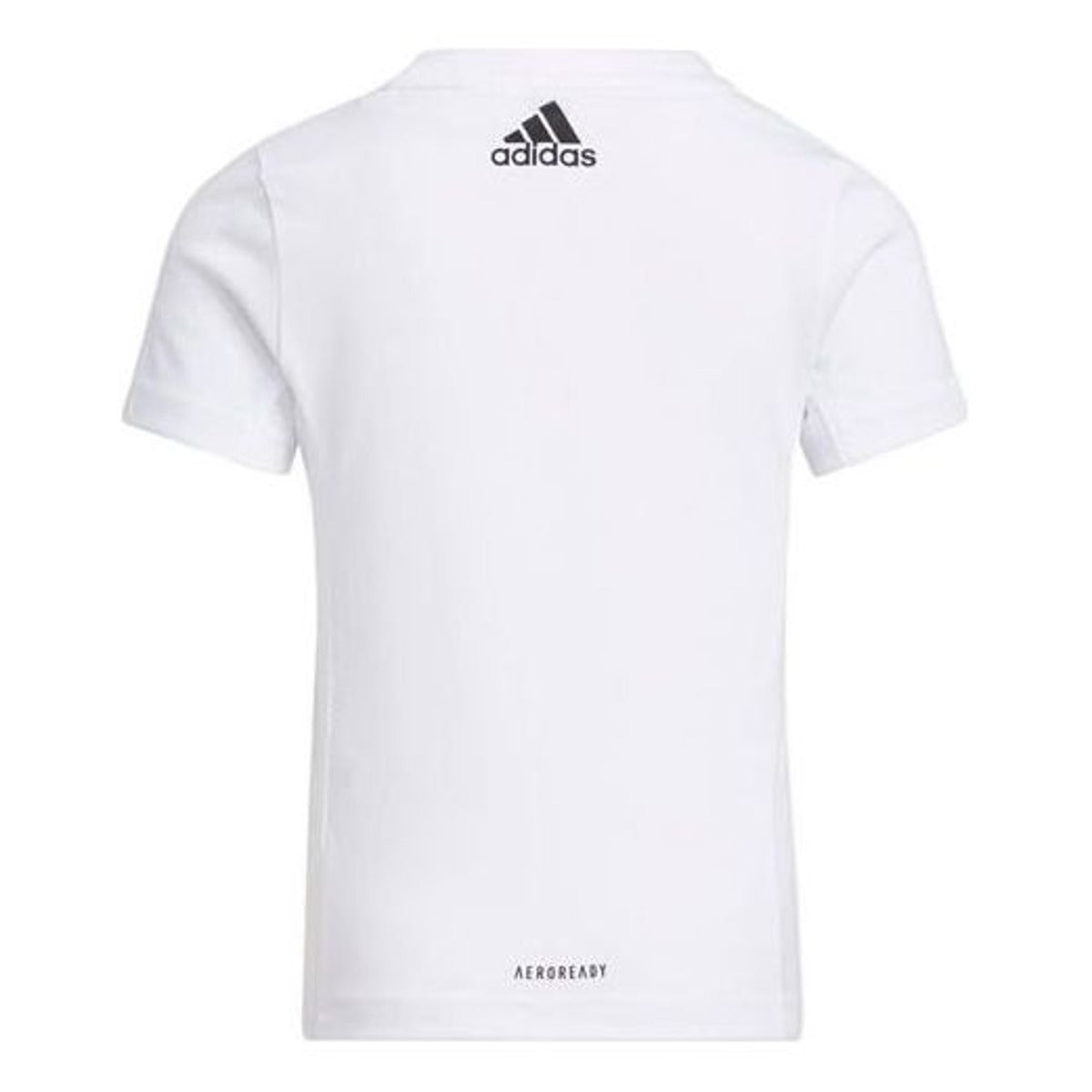 (WMNS) adidas Logo Cotton T-Shirt Asia Sizing 'White Purple Yellow' HE0039