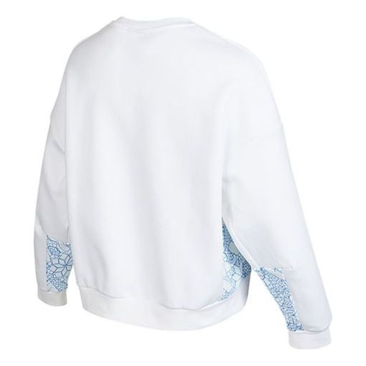 (WMNS) adidas Crew Sweatshirt Asia Sizing 'White Blue' HE2918