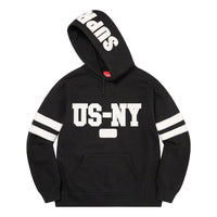 Supreme US-NY Hooded Sweatshirt 'Black White' SUP-FW22-611