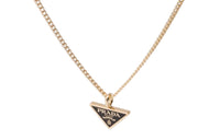 PRADA Yellow K Gold Necklaces Men's Gold