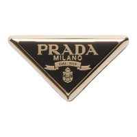 PRADA Metal, Enamel Scarf Clip Women's Black