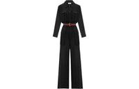 SAINT LAURENT SS24 Jumpsuit Women's Black