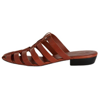 Loro Piana Closed Toe Slippers Women's Red