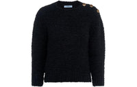 PRADA Triangle-logo Bouclé Jumper
