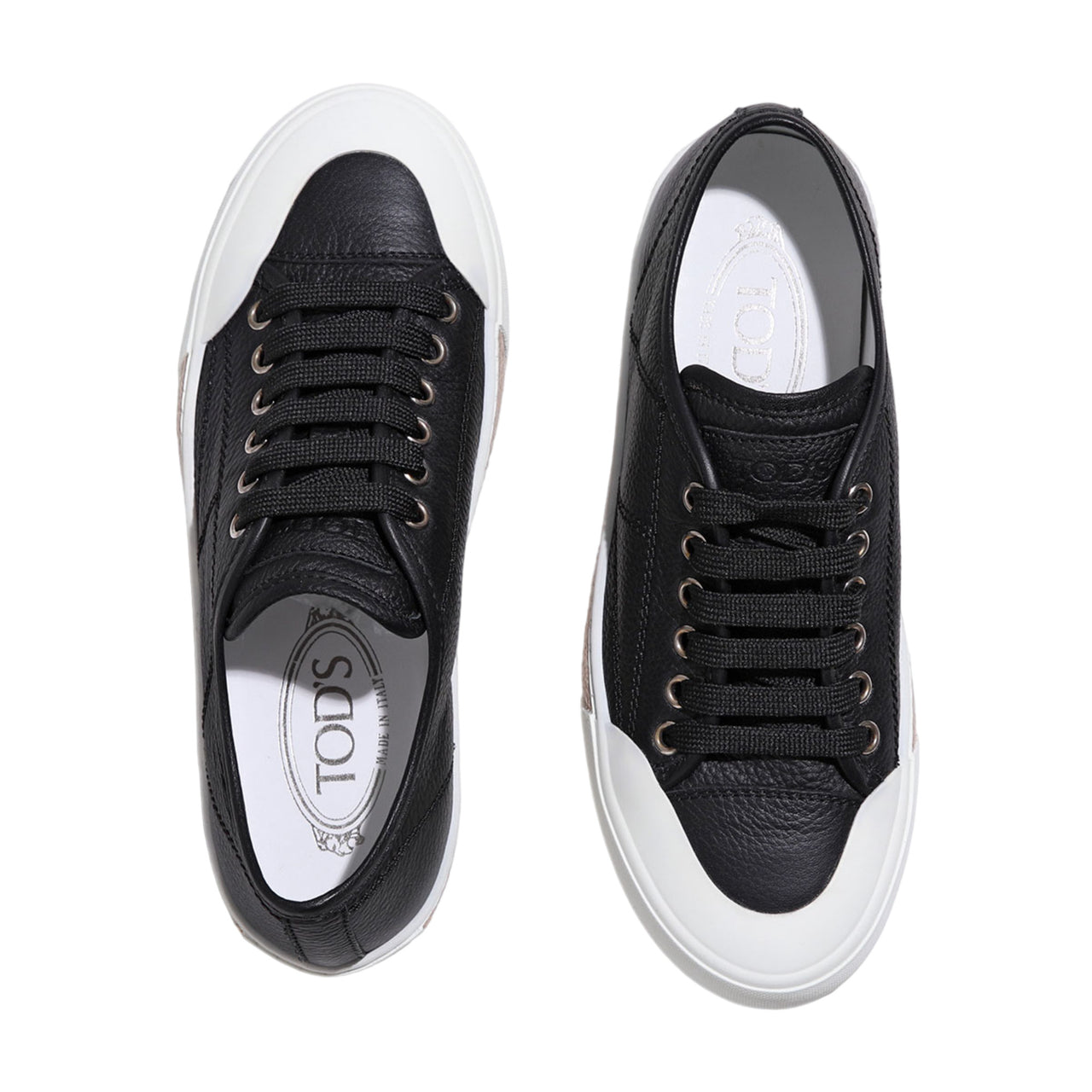 Tod's Cassetta Gomma Leather Sneakers