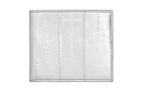SAINT LAURENT Eel Skin Wallet Women's Silver