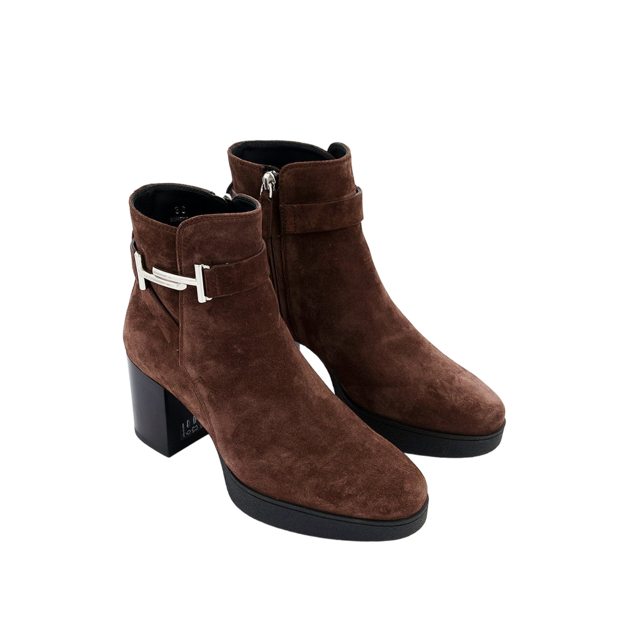Tod's Suede Tronch Doppia Ankle Boots