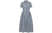 DIOR SS22 Short-Sleeved Dresses Women's Blue White
