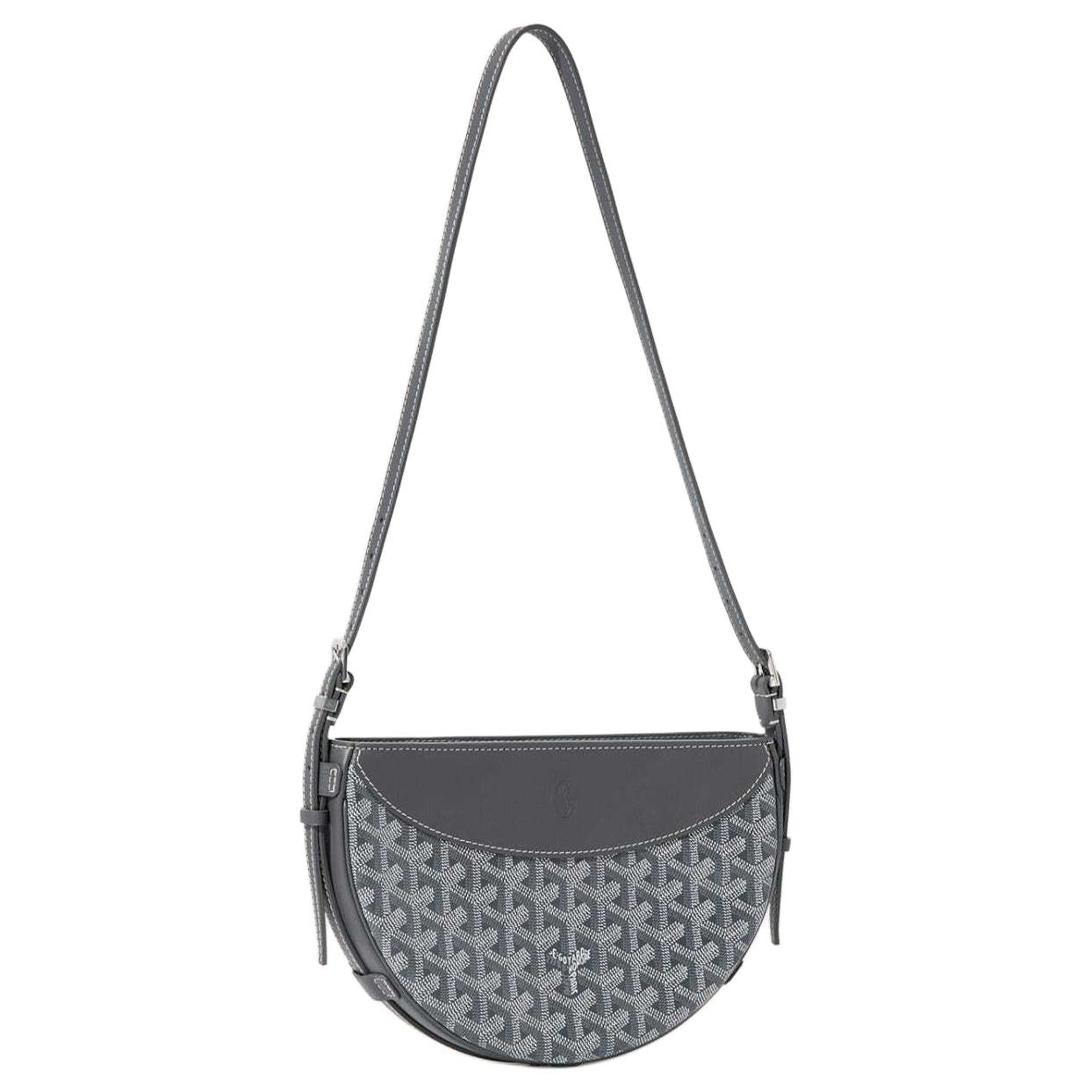 GOYARD Canvas With Calfskin Swift Bag Shoulder Bags Unisex Gray