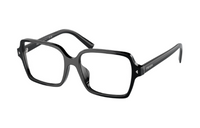 PRADA Acetate Irregular Shape Eyeglass Frames Men's Black