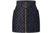 LOUIS VUITTON FW23 Denim Short Skirts Women's Blue